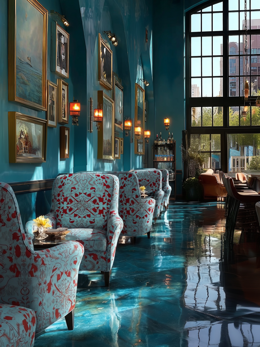 Underwater cafe